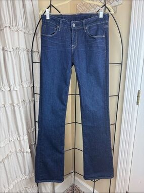 Sebastian McCall Women’s Dark Blue Bootcut Jeans Flare Leg Size 29 EUC